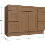 Vanity Double Door / Double Drawer Combo Base