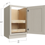 Bases de una puerta de altura completa con dos repisas extraíbles