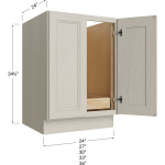 Bases de dos puertas de altura completa con una repisa extraíble