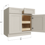 Bases de dos puertas / dos cajones con dos repisas extraíbles
