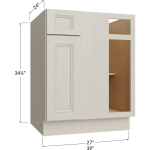 Gabinete base esquinero ciego