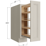 Base de una puerta de altura completa con especiero extraíble
