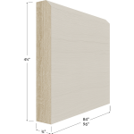 Moldura de base tipo mueble Shaker