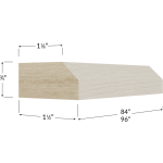Moldura inferior (light rail) Shaker