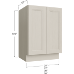 Base de mueble de baño para lavabo de dos puertas de altura completa