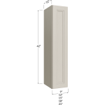 Gabinetes de pared de una puerta, 42" de alto