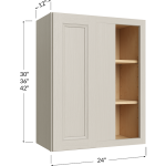 Gabinete de pared ciego, 24" de ancho