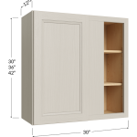 Gabinete de pared ciego, 30" de ancho