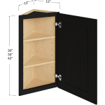 Gabinete de pared en ángulo