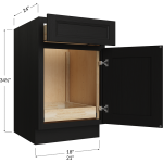 Bases de una puerta / un cajón con una repisa extraíble