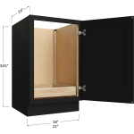 Bases de una puerta de altura completa con una repisa extraíble