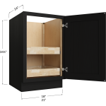 Bases de una puerta de altura completa con dos repisas extraíbles