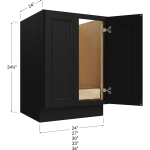 Bases de dos puertas de altura completa con una repisa extraíble
