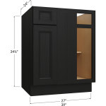 Gabinete base esquinero ciego