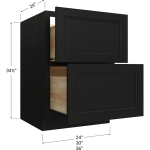 Gabinete base de dos cajones