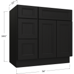 Base de mueble de baño para lavabo con cajones 36