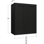 Gabinetes de pared de dos puertas, 30" de alto