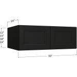 Gabinete de pared para refrigerador, 33" de ancho