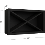 Kit de gabinete de pared con vinera en X