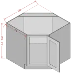 Base Diagonal Corner Cabinet