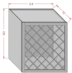 24" Wine Rack Cabinets