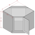 Base Diagonal Corner Cabinet