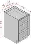 3-Drawer Base