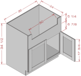 Farm Sink Base