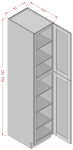 18" Wide Utility Cabinets