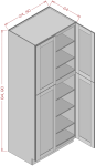 24" Wide Utility Cabinets