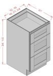 Vanity Base Drawers
