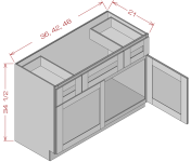 Vanity Combination Cabinet