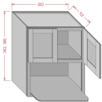 Wall Microwave Cabinets
