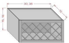30" Wine Rack Cabinets