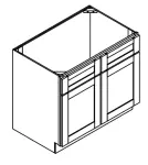 2 Drawer Sink Base Cabinet