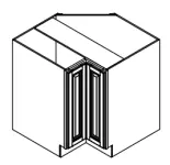 Lazy Susan Cabinet - Metal Spin Rack