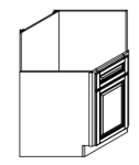 Diagonal Sink Base Cabinet