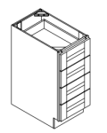 Four Drawer Base Cabinet