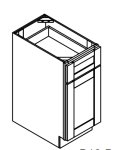 1 Door 1 Drawer Base Cabinets