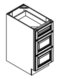 Three Drawer Base Cabinet