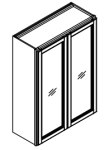 42" High Two Door Wall Cabinets