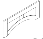 Decorative Arched Raised Panel Valance