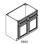 2 Drawer Sink Base Cabinet