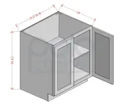 Double Full Height Doors Bases