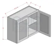 24" High Bridge Wall Cabinets