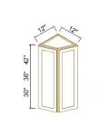 End Angle Wall Cabinets