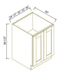 Full Height Door Bases-2Doors