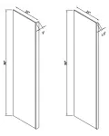 25"D Refrigerator End Panels