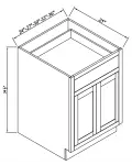 Single Drawer Double Doors Bases