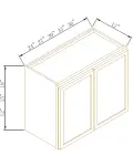 12" H Double Door Wall Cabinet